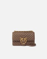 Kleine Umhängetasche Love Bag One Chevron - Beige | Pinko