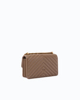 Bolso pequeño bandolera Love Bag One Chevron - Beige | Pinko