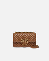 Borsa piccola a tracolla Love Bag One Chevron - Marrone | Pinko