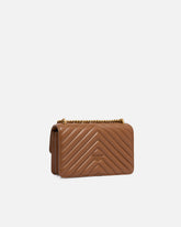 Borsa piccola a tracolla Love Bag One Chevron - Marrone | Pinko