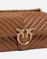 Borsa piccola a tracolla Love Bag One Chevron - Marrone | Pinko
