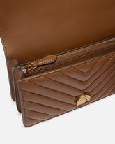 Petit sac bandoulière Love Bag One Chevron - Marron | Pinko