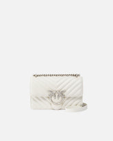Kleine Umhängetasche Love Bag One Chevron - Weiß | Pinko