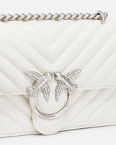 Kleine Umhängetasche Love Bag One Chevron - Weiß | Pinko