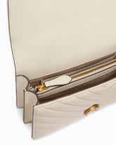 Borsa piccola a tracolla Love Bag One Chevron - Bianco | Pinko