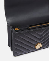 Petit sac bandoulière Love Bag One Chevron - Noir | Pinko