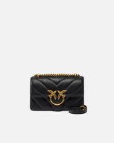 Borsa a tracolla piccola Love Bag in pelle effetto used - | Pinko