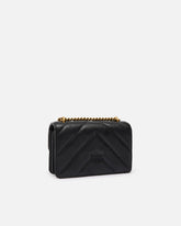 Borsa a tracolla piccola Love Bag in pelle effetto used - | Pinko