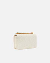 Mini borsa a tracolla Love Bag con logo imprimè - Bianco | Pinko