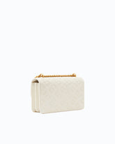 Mini borsa a tracolla Love Bag con logo imprimè - Bianco | Pinko