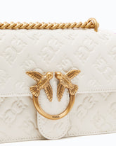 Love Bag mini crossbody bag with imprimé logo - White | Pinko