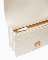 Mini borsa a tracolla Love Bag con logo imprimè - Bianco | Pinko