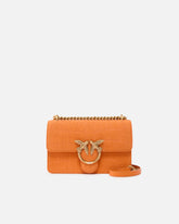 Mini Love Bag One small crossbody bag in crocodile-print leather - | Pinko