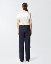 Σατέν μπλούζα με μικρά μανίκια - | Pinko