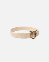 Love Birds high leather belt 4cm - | Pinko