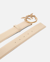 Cinturón alto Love Birds de piel 4cm - | Pinko