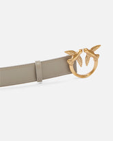 Love Birds high leather belt 4cm - | Pinko