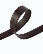 4 cm leather belt with Love Birds buckle - Brown | Pinko