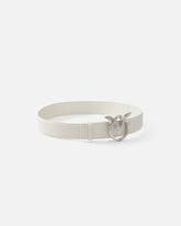 Cintura alta Love Birds in pelle 4cm - | Pinko