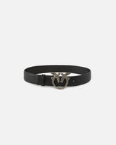 Love Birds high leather belt 4cm - | Pinko