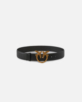 Love Birds high leather belt 4cm - | Pinko