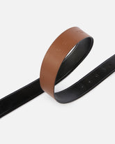 Leather belt with Love Birds buckle, 4 cm - | Pinko