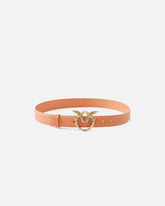 Love Birds leather belt 3cm - | Pinko