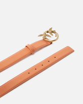 Love Birds leather belt 3cm - | Pinko