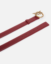 Love Birds leather belt 3cm - Red | Pinko