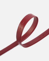Cintura Love Birds in pelle 3cm - Rosso | Pinko