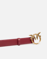 Love Birds leather belt 3cm - | Pinko