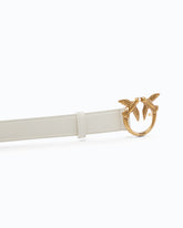 Cintura Love Birds in pelle 3cm - | Pinko