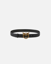 Love Birds leather belt 3cm - | Pinko