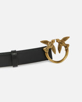 Cintura Love Birds in pelle 3cm - | Pinko
