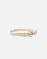 Belt with colored buckle 3cm - Beige | Pinko