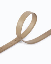 Ledergürtel mit matter Love Birds-Schnalle - Beige | Pinko