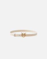 Love Birds thin leather belt 2cm - | Pinko