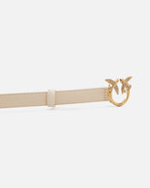 Cinturón fino Love Birds de piel 2cm - | Pinko