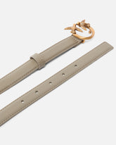 Love Birds thin leather belt 2cm - | Pinko