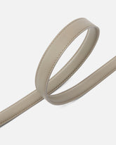 Love Birds thin leather belt 2cm - Beige | Pinko