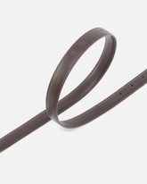 Love Birds thin leather belt 2cm - Brown | Pinko