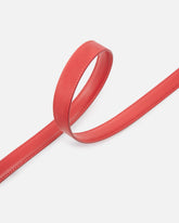 Love Birds thin leather belt 2cm - Red | Pinko