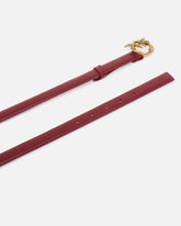 Love Birds thin leather belt 2cm - | Pinko