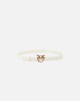Schmaler Gürtel Love Birds aus Leder 2cm - | Pinko