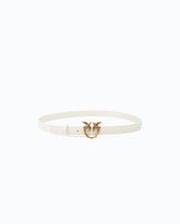 Schmaler Gürtel Love Birds aus Leder 2cm - | Pinko