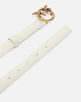 Cinturón fino Love Birds de piel 2cm - | Pinko