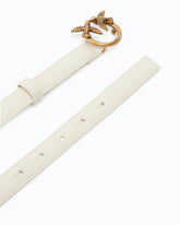 Schmaler Gürtel Love Birds aus Leder 2cm - | Pinko