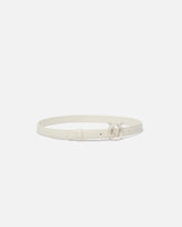 Thin colour-block Love Birds leather belt 2cm - | Pinko