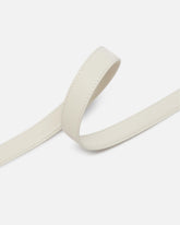 2 cm breiter Ledergürtel mit matter Love Birds-Schnalle - Weiß | Pinko