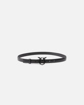 Cintura sottile Love Birds pelle color block 2cm - | Pinko